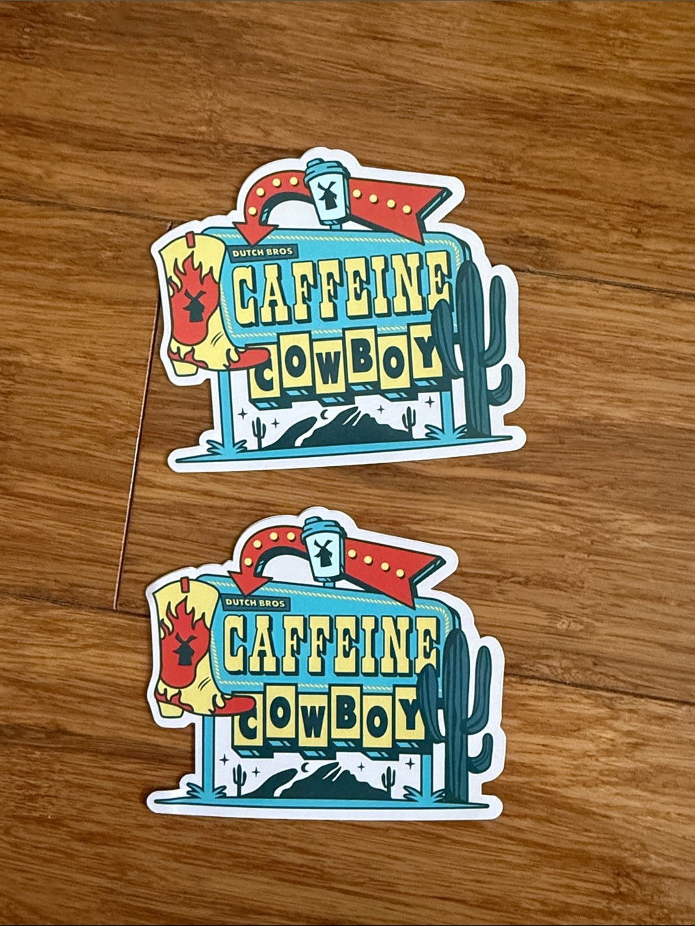 Dutch Bros Caffeine Cowboy Sticker